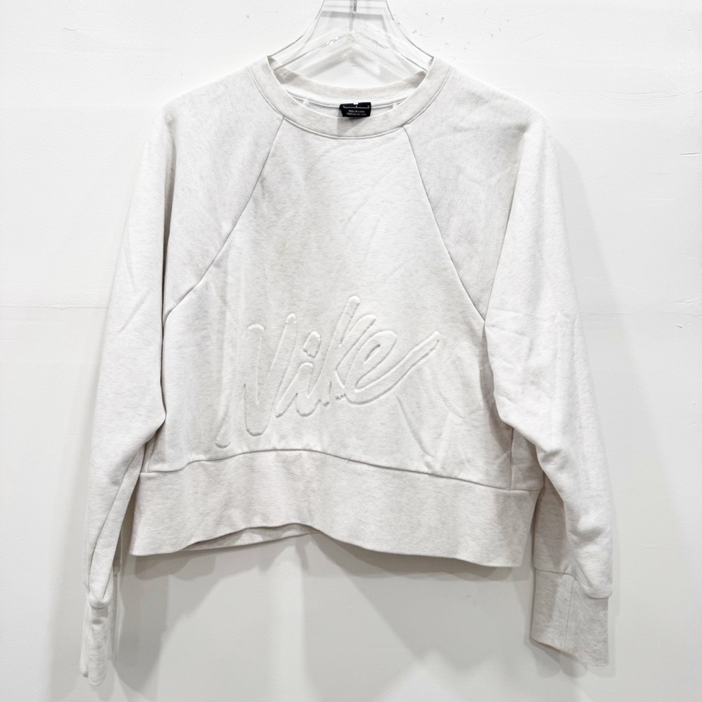 Nike Get Fix Lix Crewneck Sweatshirt Crop Cotton Blend Large
